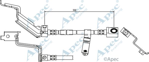 APEC BRAKING Тормозной шланг HOS3525